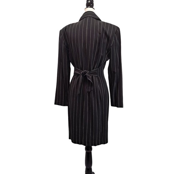 Vintage 90s Pinstripe Wrap Dress - New condition - Picture 3 of 6